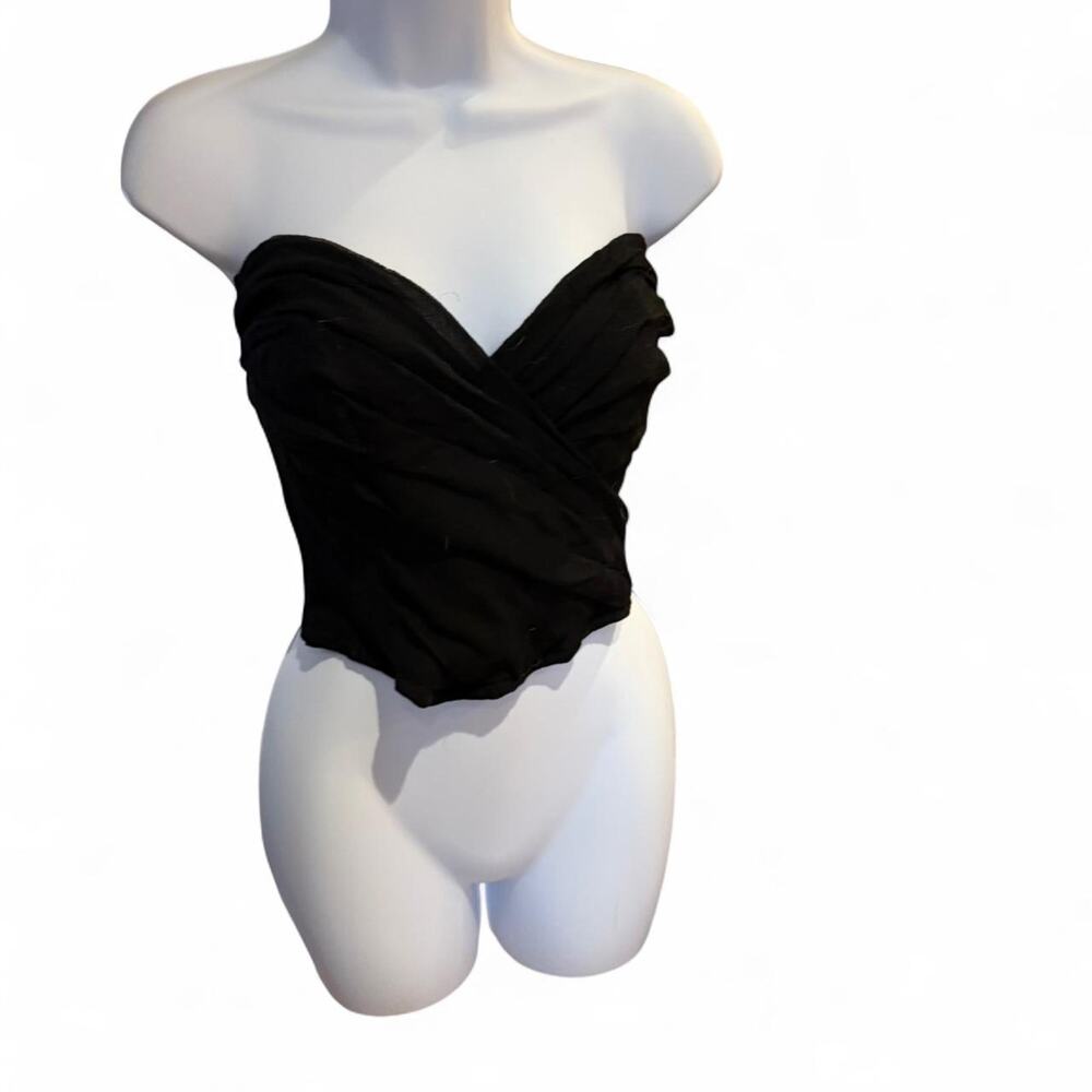 Vintage Jeune Europe French silk Strapless Corset Made in France - Size 34 /M
